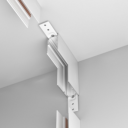 Коннектор внутренний Exility накладной белый - фото