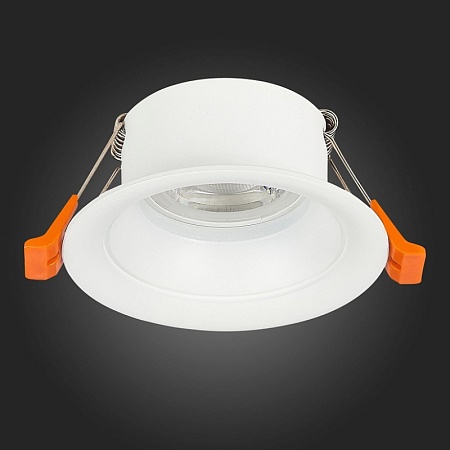 Св-к встр. Белый GU10 1*50W D89xH40 220V Без ламп ST200.508.01 - фото