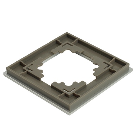 Рамка 1-местная, серебро, STEKKER, MFR00-7001-03, серия Катрин, серебро - фото