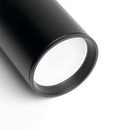 Светильник Feron AL196 трековый однофазный на шинопровод под лампу на подвесе GU10, черный - фото