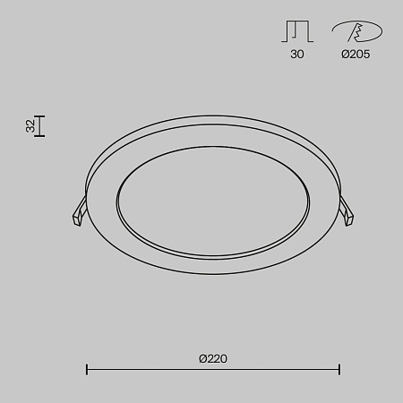 Встраиваемый светильник Technical Stockton DL018-6-L18W - фото