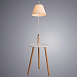 Торшер со столиком ARTE LAMP A9201PN-1WH - фото