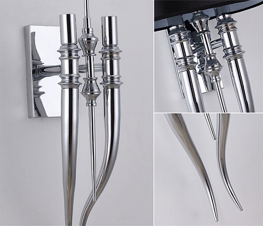 Настенный Светильник Crystal Light Brunilde Ipe Cavalli H52 Gold/Black Imperiumloft 189450-22 - фото