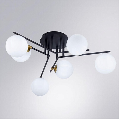 Потолочная люстра Arte Lamp GEMINI A2243PL-6BK - фото