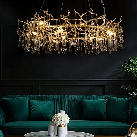 10068/1000 GD Подвесная люстра LOFT IT Bijout - фото