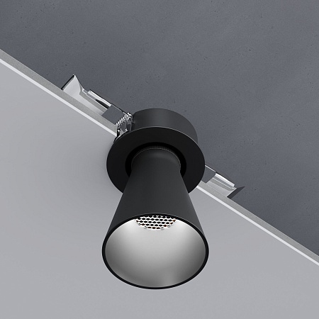 Светильник встраиваемый поворотный светодиодный Bell 8W 4000K черный 25097/LED Elektrostandard - фото