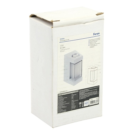 Светильник уличный светодиодный Feron DH058, 4W, 380Lm, 4000K, белый - фото