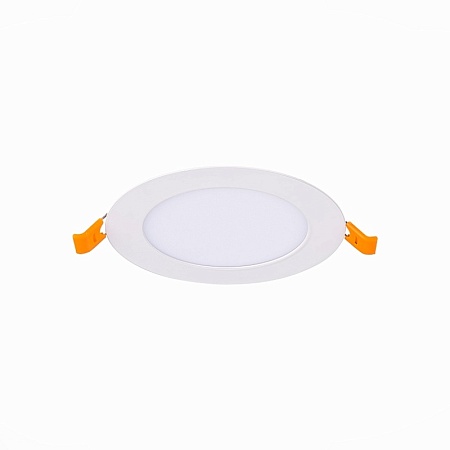 Св-к встр. Белый LED 1*6W 3000K 330Lm Ra80 110° IP20 D120xH8 90-265V ST209.538.06 - фото