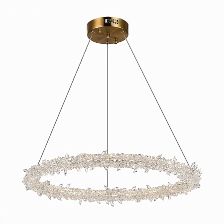 Люстра подвесная ST-Luce Золотистый/Прозрачный LED 1*58W 3000 - 6500K SL6105.203.01 - фото