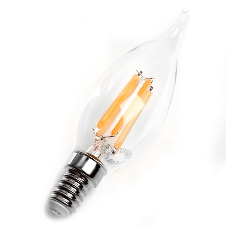 Лампа светодиодная Feron LB-718 Свеча на ветру E14 15W 230V 6400K - фото