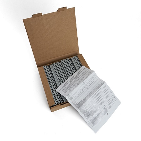 Зажим пружинный, 4-проводной проходной ЗНИ - 4,0 (JXB ST 4), серый STEKKER - фото