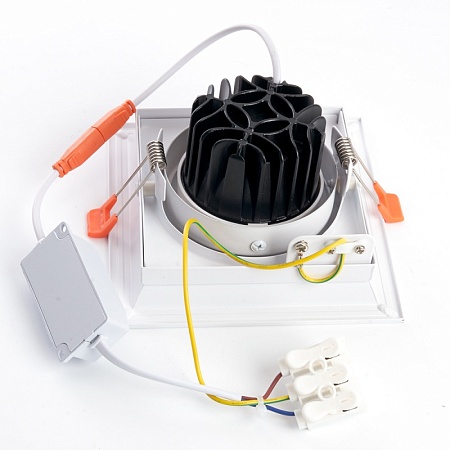 Светодиодный светильник Feron AL201 карданный 1x12W 4000K 35 градусов ,белый - фото