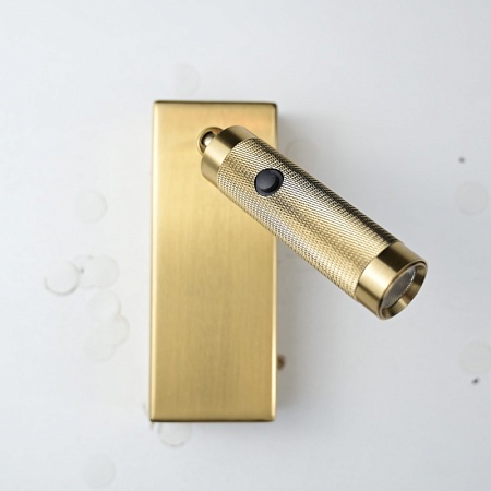 Бра Chelsom Wall Led Knurl Brass Imperiumloft 144237-22 - фото