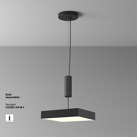 Потолочный светильник Technical Zon C032CL-45W3K-SQ-B - фото