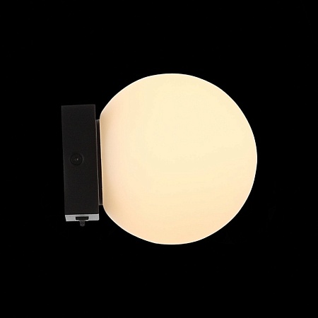 Светильник настенный ST-Luce Черный/Белый LED 1*5W 3200K SL1581.401.01 - фото