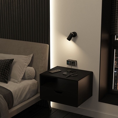 Розетка с заземлением, шторками и USB тип A+C Gallant чёрный хром W5071735 - фото