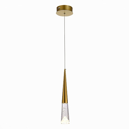 Люстра подвесная ST-Luce Золотистый/Прозрачный LED 1*3W 3000K SL6111.203.01 - фото