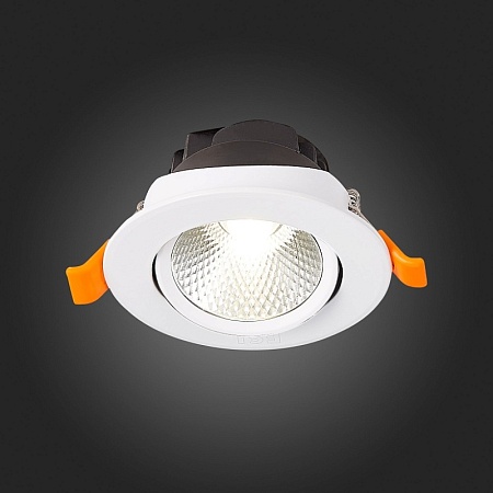 Св-к встр. Белый LED 1*6W 3000K 480Lm Ra80 24° IP20 D86xH50 220-240V ST211.538.06.24 - фото