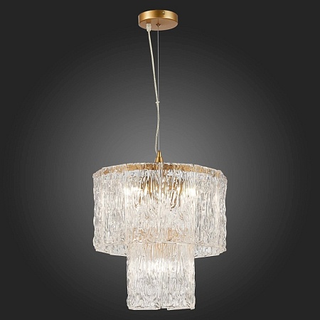 Светильник подвесной Золотистый/Прозрачный E27 5*40W SLE283203-05 - фото