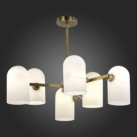 Светильник потолочный Бронза/Молочно-белый E14 6*40W SLE1047-302-06 - фото