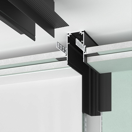 Slim Magnetic Коннектор угловой внутренний для встраиваемого шинопровода под ГКЛ 9,5мм (черный) 85213/00 85213/00 Elektrostandard - фото