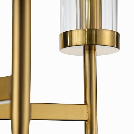 Люстра подвесная ST-Luce Латунь/Латунь, Прозрачный E14 5*60W SL1159.303.05 - фото