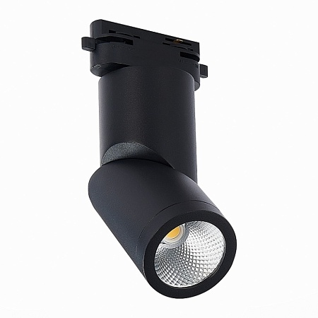 Св-к трек. Черный LED 1*10W 4000K 800Lm Ra>90 38° IP20 D60xH190 165-265V ST650.446.10 - фото