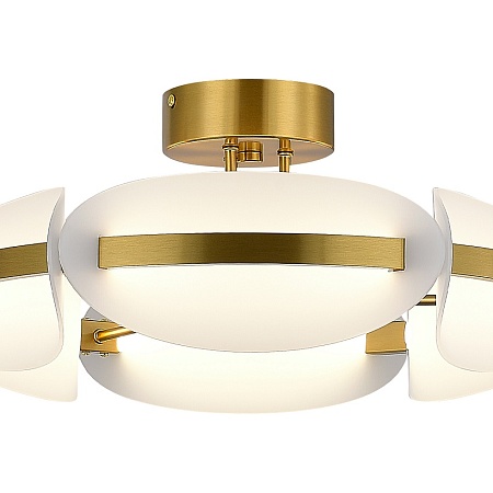 Светильник потолочный ST-Luce латунь/белый LED 1*45W 3000K SL1304.302.45 - фото
