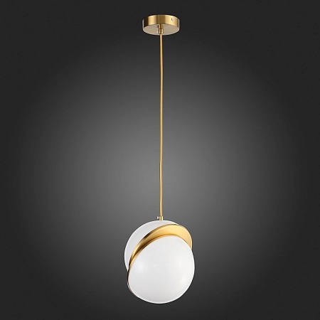 Светильник подвесной ST-Luce Латунь/Белый E27 1*60W SL1164.303.01 - фото