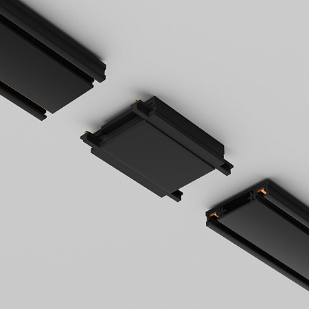 Коннектор питания прямой Radity черный - фото