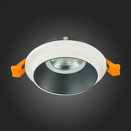 Св-к встр. Белый GU10 1*50W IP20 D92xH38 220V Без ламп ST206.528.01 - фото