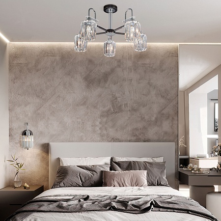 Потолочный светильник Eurosvet 70090/5 графит - фото