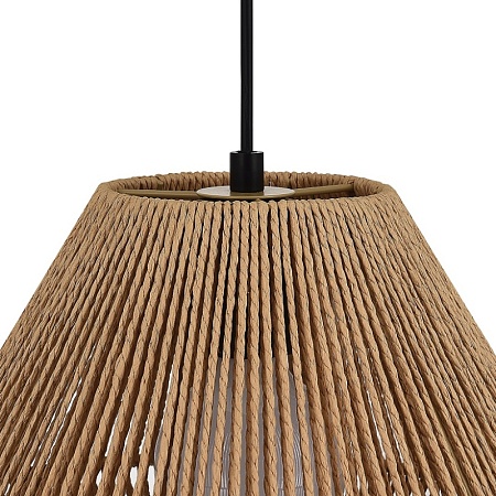 Светильник подвесной бежевый/черный E27 1*40W SLE6025-603-01 - фото