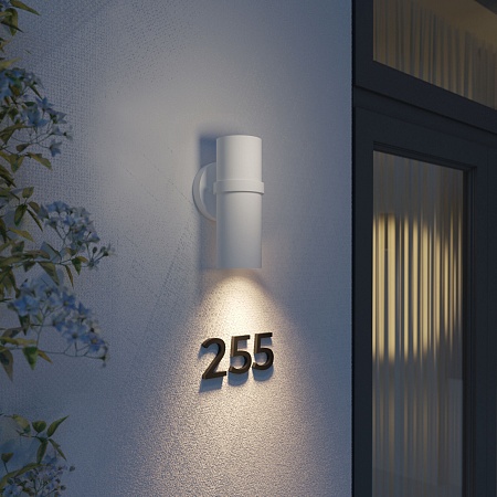 Светильник уличный настенный Grin 35000/D белый Elektrostandard - фото