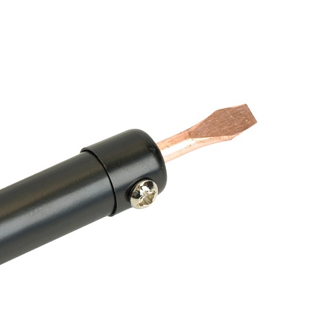 Паяльник с деревянной ручкой 65W, нихромовый нагреватель, долговечное жало, 230В, STEKKER  PLE110-60 - фото