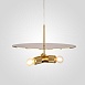 Люстра Rh Utilitaire Disk Triple Pendant Brass Imperiumloft 123646-22 - фото