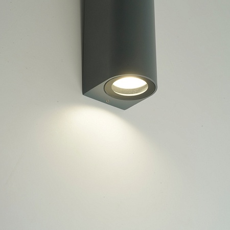 Светильник садово-парковый Feron DH024, на стену, 2*GU10 MR11 230V, черный - фото