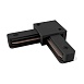 Коннектор L-образный Unity черный - фото