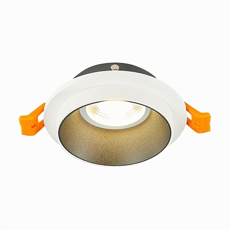 Св-к встр. Белый GU10 1*50W IP20 D92xH38 220V Без ламп ST206.528.01 - фото