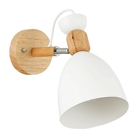 Светильник настенный Светлое дерево, Белый/Белый E27 1*60W SLE103801-01 - фото