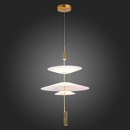 Люстра подвесная ST-Luce Золотистый/Белый LED 1*15W 3000K SL6101.213.01 - фото