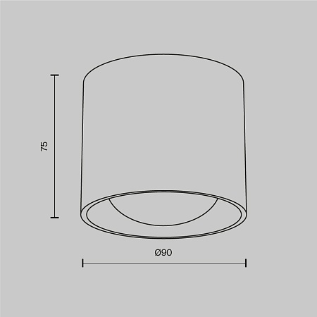 Потолочный светильник Technical Lens C217CL-15W4K-W - фото
