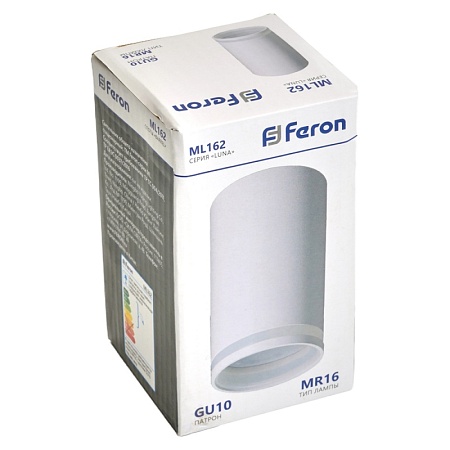 Светильник потолочный Feron ML162 Barrel LUNA MR16 GU10 35W 230V, белый - фото