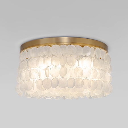 Потолочный светильник Eurosvet 60084/5 латунь/перламутр Smart - фото