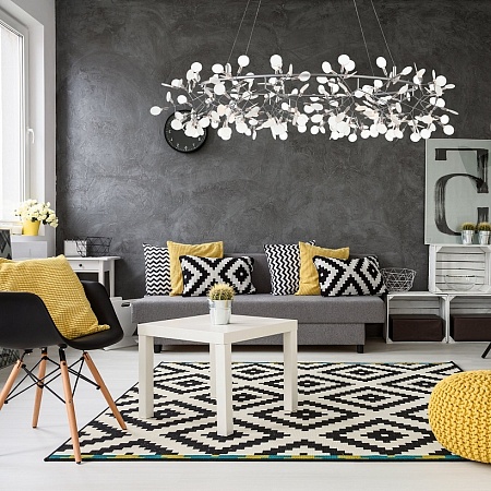 Люстра подвесная ST-Luce Серебристый/Белый LED 216*0,5W 3500K SL379.103.216 - фото