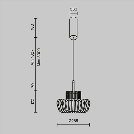 Подвесной светильник Maytoni MOD465PL-L12BK2 - фото