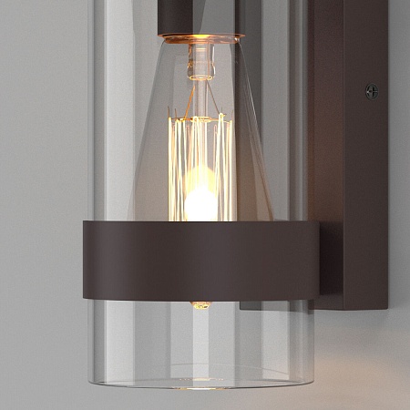 Уличный настенный светильник Falcon 35167/D темно-коричневый Elektrostandard - фото