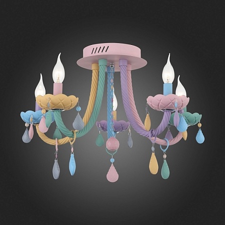 Люстра потолочная ST-Luce Разноцветный E14 5*40W SL1700.782.05 - фото