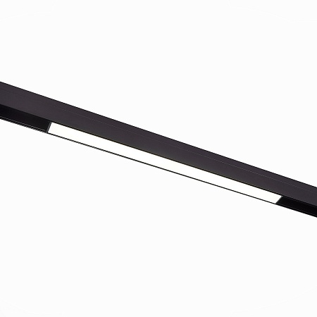 Магнитный трековый светильник Черный LED 1*12W 3000K 780Lm Ra>90 120 IP20 L406xW22xH44 ST360.436.12 - фото
