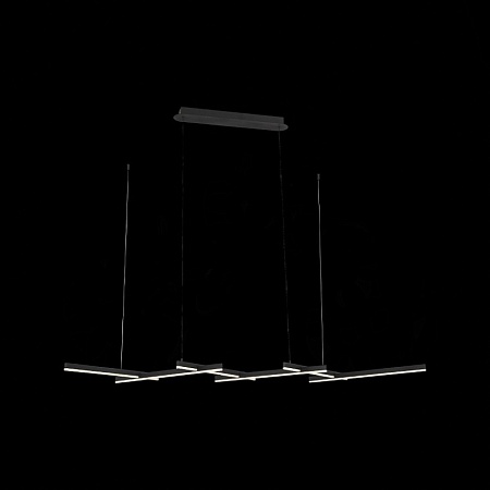 Люстра подвесная ST-Luce Черный/Белый LED 6*14W 4000K SL394.403.06 - фото